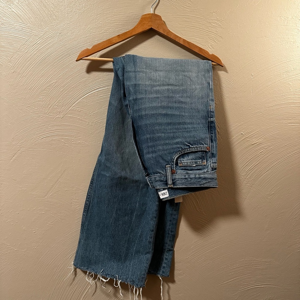 Zara high rise wide leg jeans